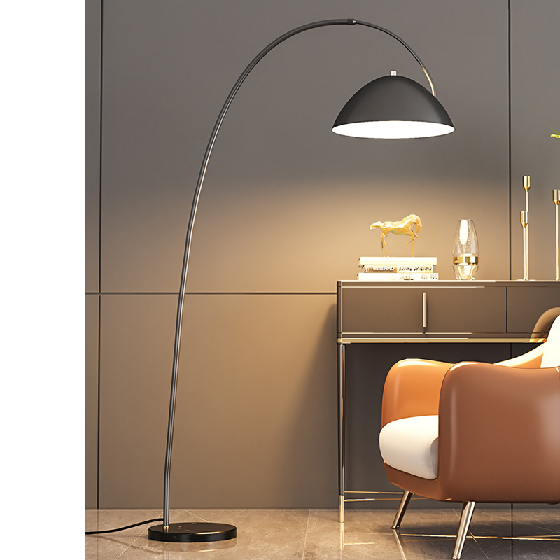 Floor Lamp Arched - モダンな北欧大理石フィッシングランプフロアランプクリエイティブデザイン高級リビング寝室ベッドサイドスタディライト直立デスクランプ
