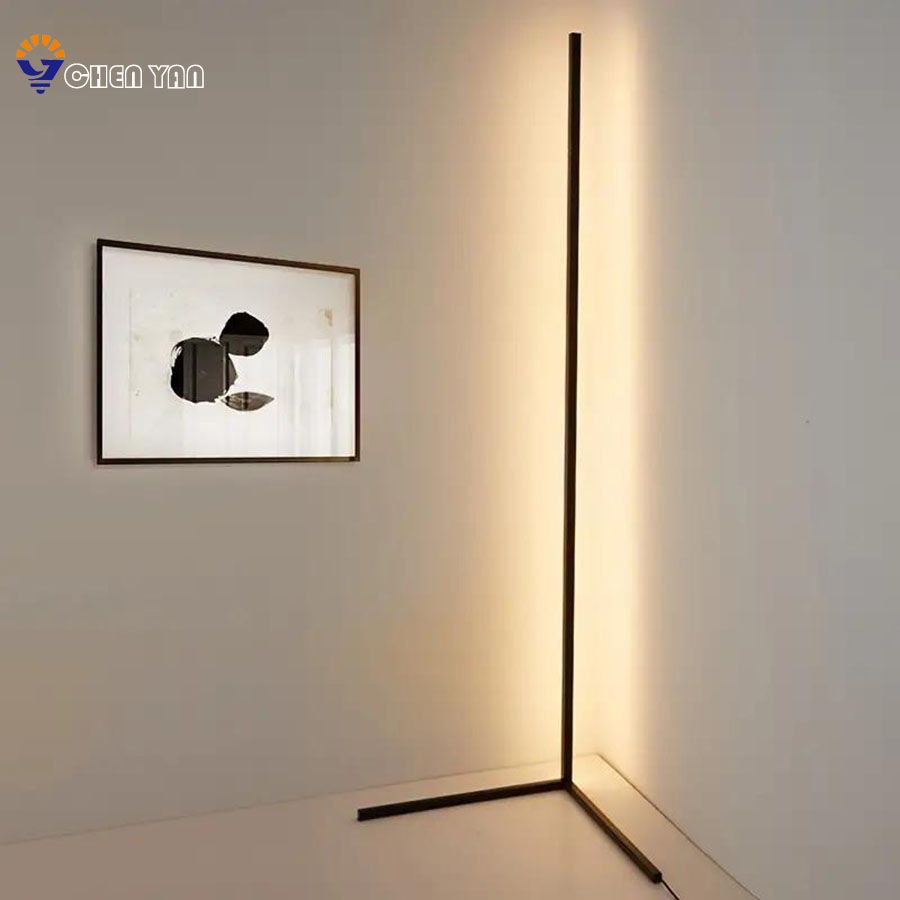 Floor Lamp Arched - RGBコーナーフロアランプ、スマートアプリ制御による色変更ランプフロア、音楽同期モダンフロアランプ、リビングルーム、寝室、ゲームルーム用の1600万調光可能なスタンディングコーナー照明