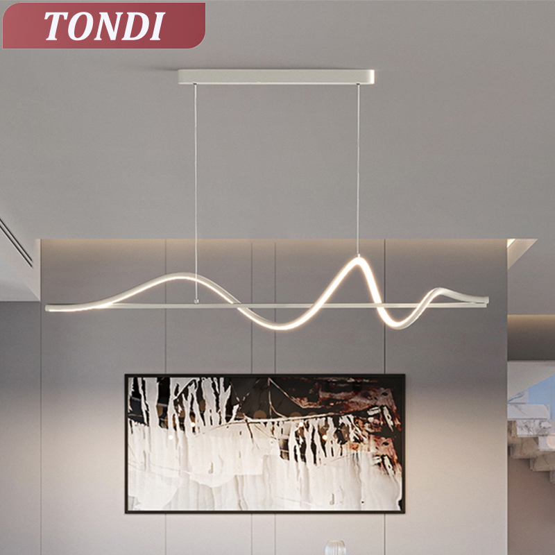 Office Furniture Hon - 現代の LED ペンダントライトダイニングルームキッチンリビングルームクロークオフィスハンギングランプミニマリスト家の装飾家具