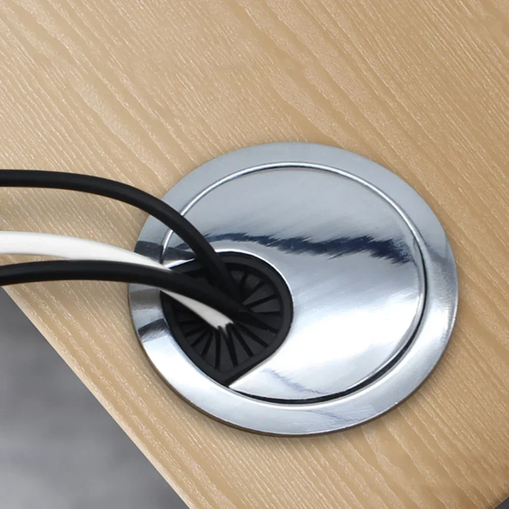 Office Furniture Ideas - 実用的な金属製コンピュータケーブル,50mm/60mm/80mm,1ピース,デスク,オフィステーブル,手工芸品用ワイヤーカバーオーガナイザー,ハードウェア