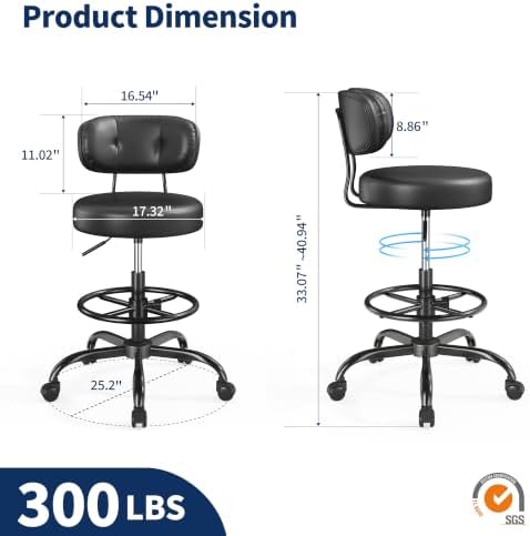 製図椅子 幅17.32インチのシートと厚さ3.94インチのク - Office Footrest Cushion のレビューと価格