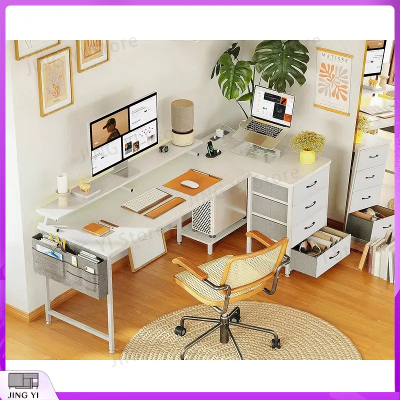 L字型コンピューターデスク 160x80cm コーナーデスク - Office Furniture Outlet のレビューと価格