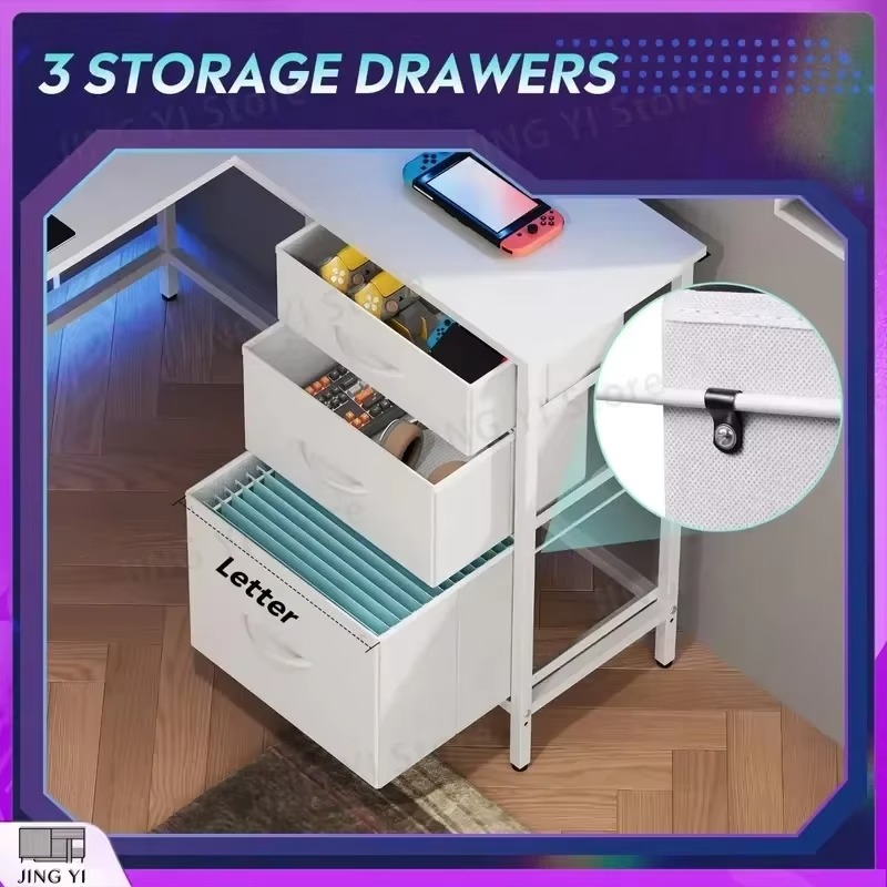 リバーシブルL字型コーナーデスク 168x103cm 引き出 - Office Furniture Outlet のレビューと価格