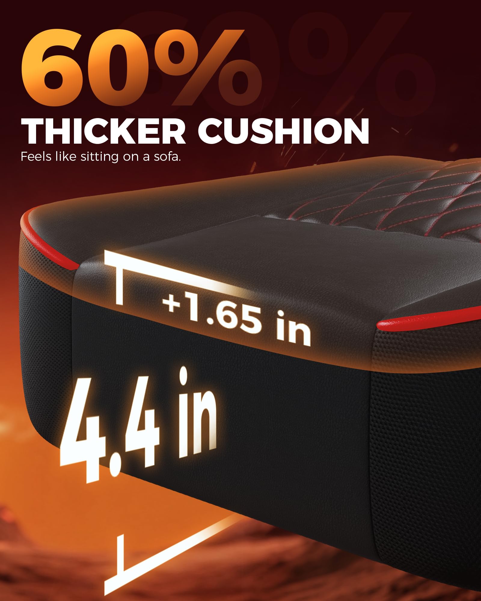 フットレスト付きの大型・高背ゲーミングチェア。4.4インチの - Office Footrest Cushion のレビューと価格