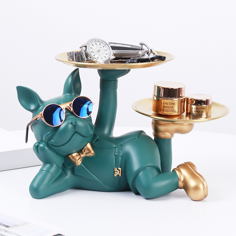 樹脂ブルドッグの机の像,動物の彫刻,ダイニングテーブルの装飾 - Office Furniture Used のレビューと価格