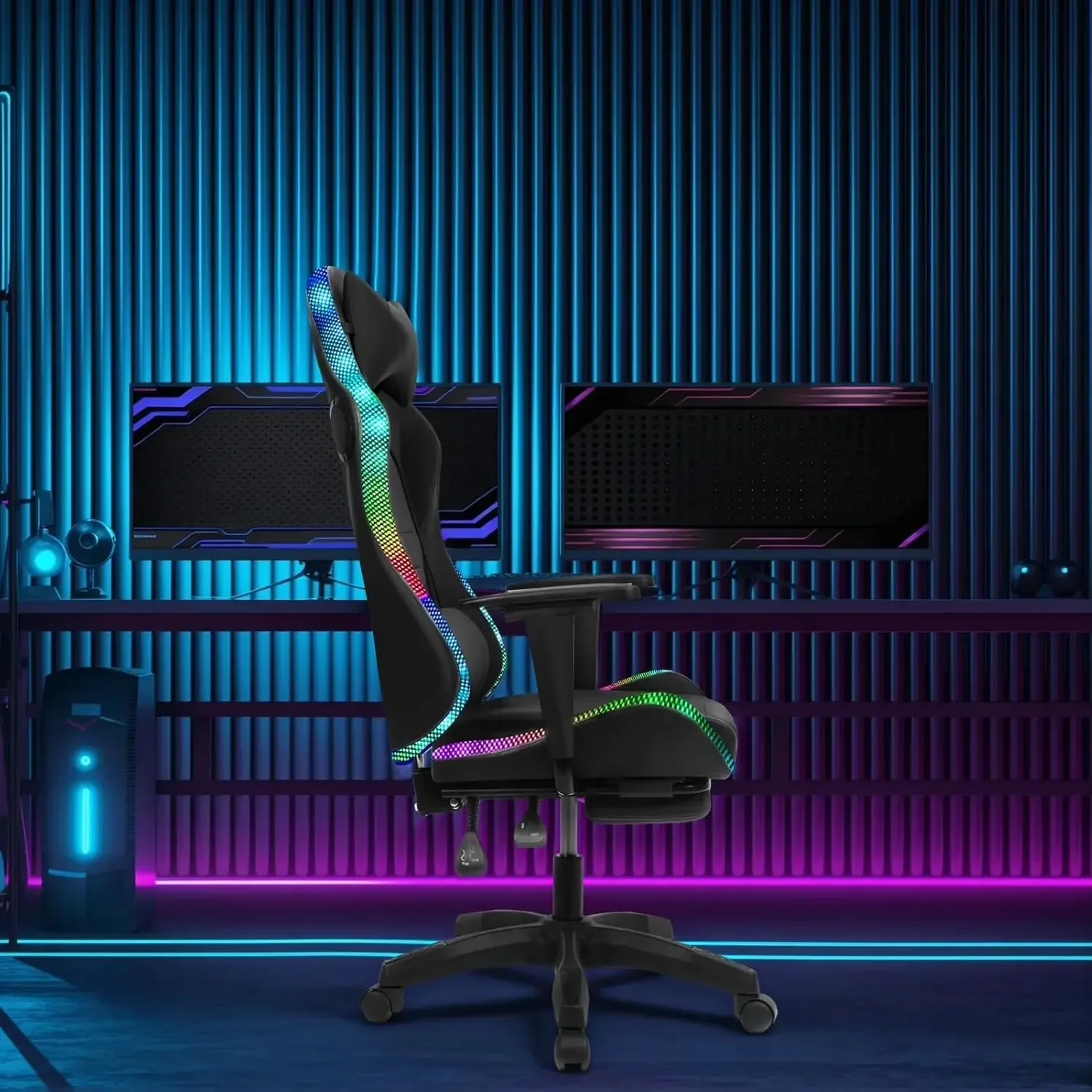 ゲーミングチェア、フットレスト付きオフィスチェア、ポケットス - Office Footrest Cushion のレビューと価格