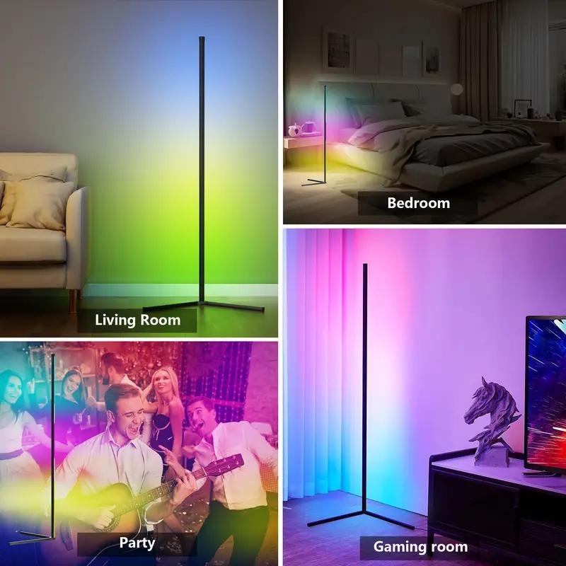 RGBコーナーフロアランプ、スマートアプリ制御による色変更ラ - Floor Lamp Arched のレビューと価格