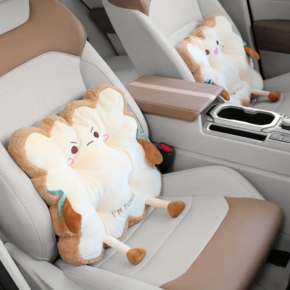 1 PC 車ランバーサポートかわいいトーストクッション尻クッ - Office Furniture Ideas のレビューと価格