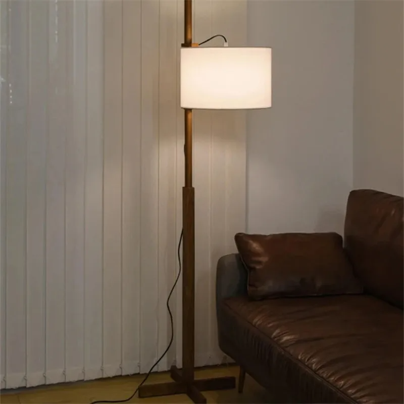 和風の昇降式木製ランプ、侘び寂びのファブリックフロアランプ、 - Floor Lamp Arched のレビューと価格
