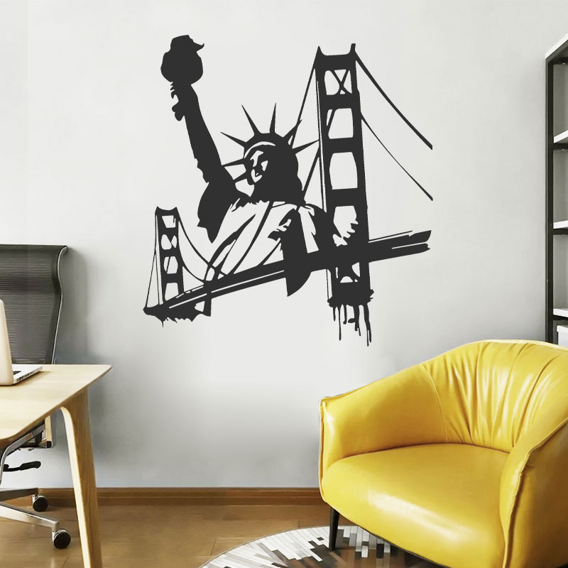 ニューヨーク市の有名なサイン自由壁ステッカービニールアート家 - Office Furniture York のレビューと価格