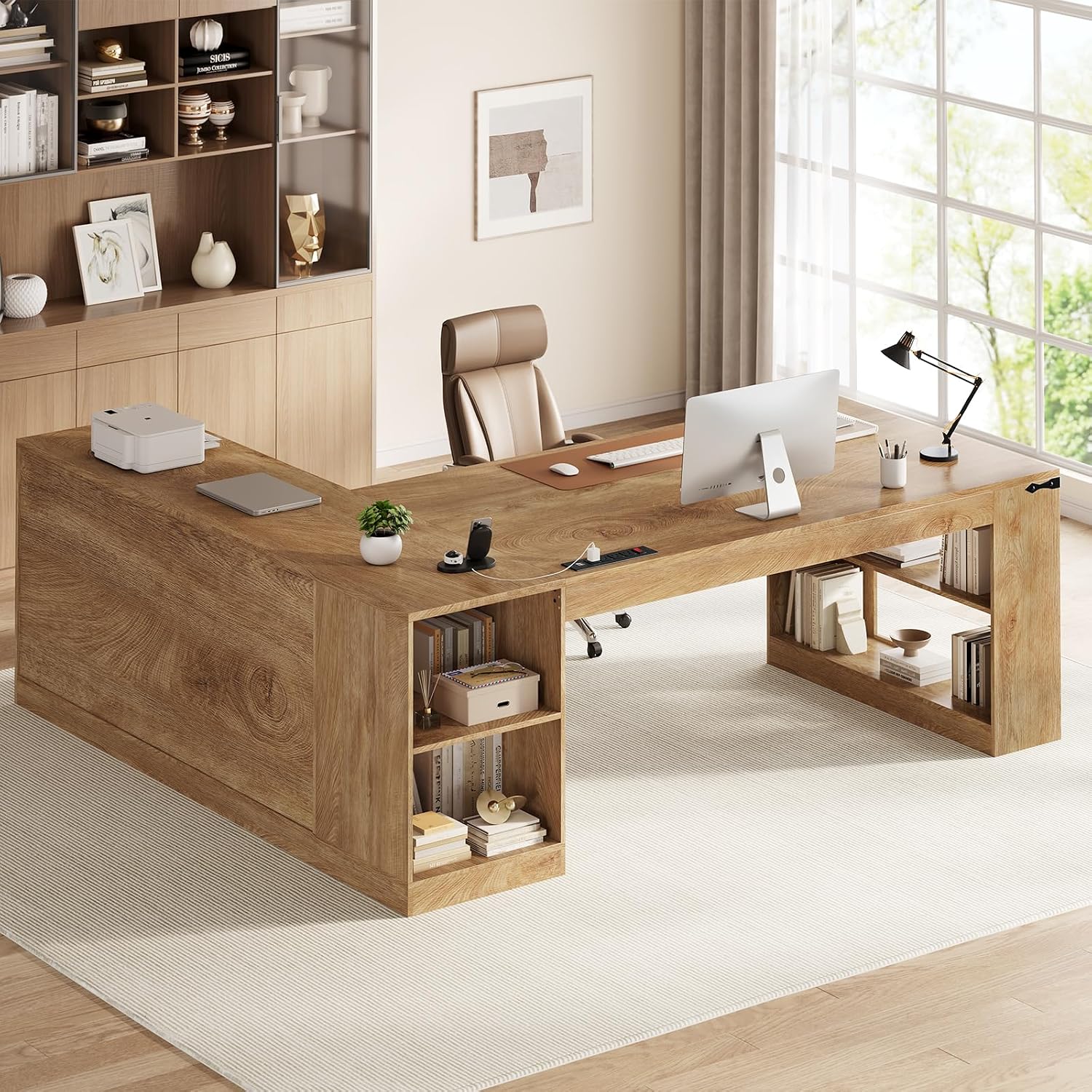 71インチ エグゼクティブデスク（引き出しと電源コンセント付 - Office Furniture Outlet のレビューと価格