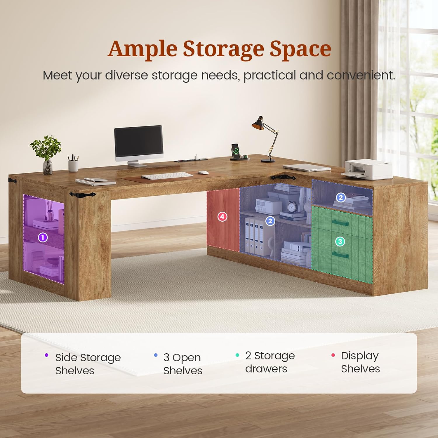 71インチ エグゼクティブデスク（引き出しと電源コンセント付 - Office Furniture Outlet のレビューと価格