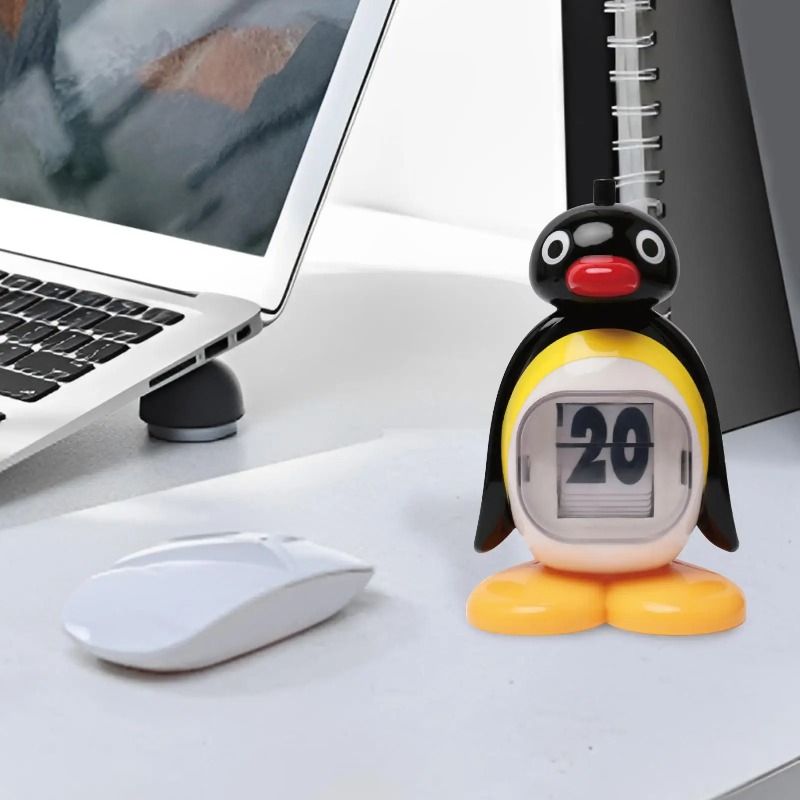ペンギン永久カレンダーカードプレス動物人形クリエイティブデス - Office Furniture Hon のレビューと価格