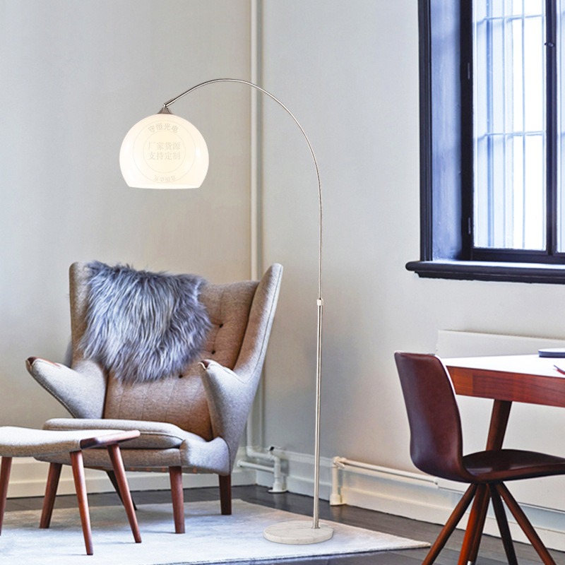 ミニマリスト高級ミニアーク調節可能な金属製フロアランプLED - Floor Lamp Arched のレビューと価格